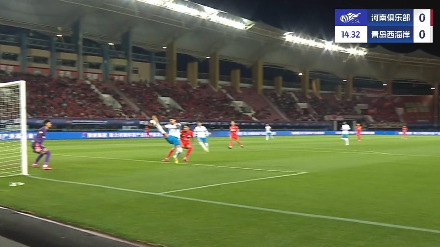 mk体育app官网半场-费利佩-卡多索点射阿奇姆彭造点 河南队暂1-0青岛西海岸
